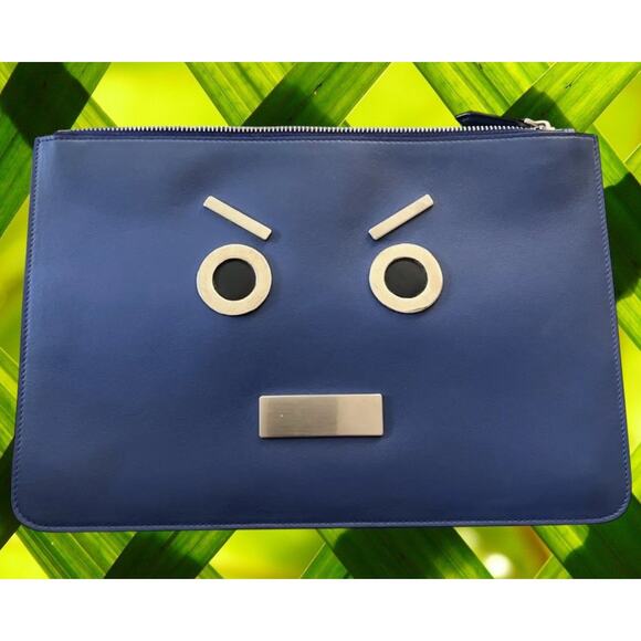 Fendi Faces No Words Monster Clutch - Picture 1 of 11